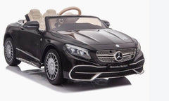 Raf Licensed Mercedes 12 v Maybach Master class Benz S-Class 650 Electric car for kids with RC - Metal Black