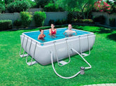 Bestway Power Steel Rectangular Pool Set 111" x 77" x 33