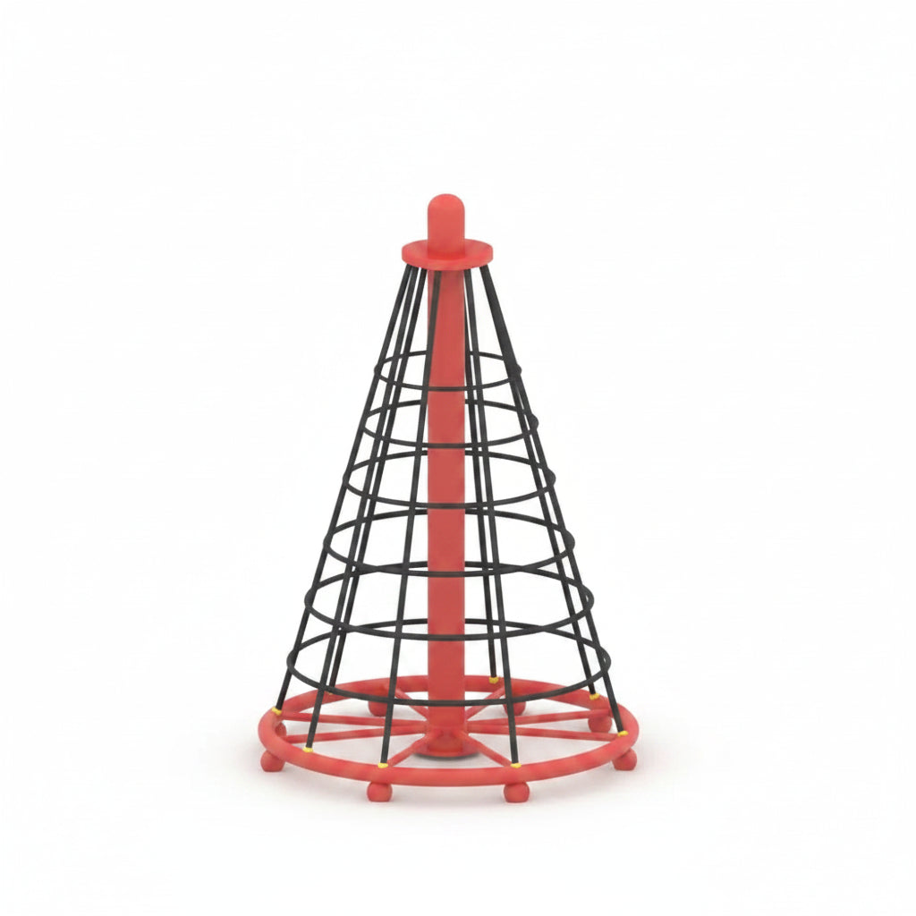 Red And Black Kids Playground Set Climbing Orbit
