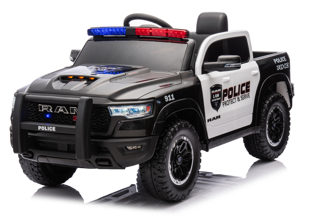 Megastar Electric Rideon Kids Police Sedan Car 12 V