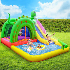 Kids Enjoy Inflatable Water Slide and Outdoor Toy