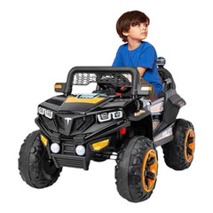 Megastar Ride on 12 v Venom electric Jeep for kids 4x4 - Black