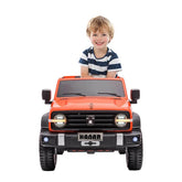 Megastar Ride on 12 v Adventure Cruiser jeep 4WD SUV Ride-On-Orange