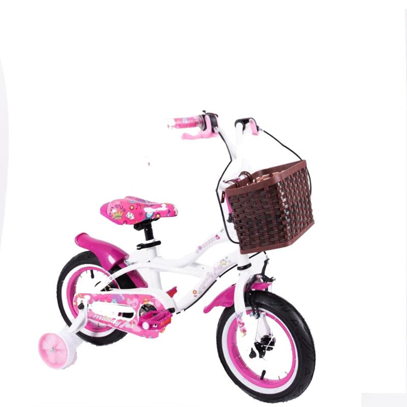 MEGAWHEELS Woody WiGirls BICYCLE WITH BASKET & Training Wheels
