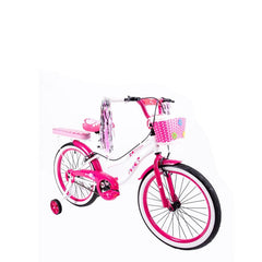 MEGAWHEELS Pretty Blossoms Girls BICYCLE WITH BASKET And back cushion