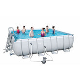 Bestway Power Steel Square Frame Pool Set