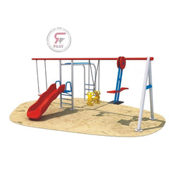 Lil Monkeys Glide Swing and Slide Metal PlaySet