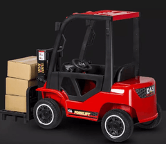 Red Ride-on Fork lifter Powered rider with Real Mechanism 12V