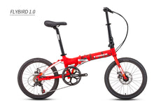 Red Trinx Folding Mountain Bike Flybird 1.0 Alloy 20'