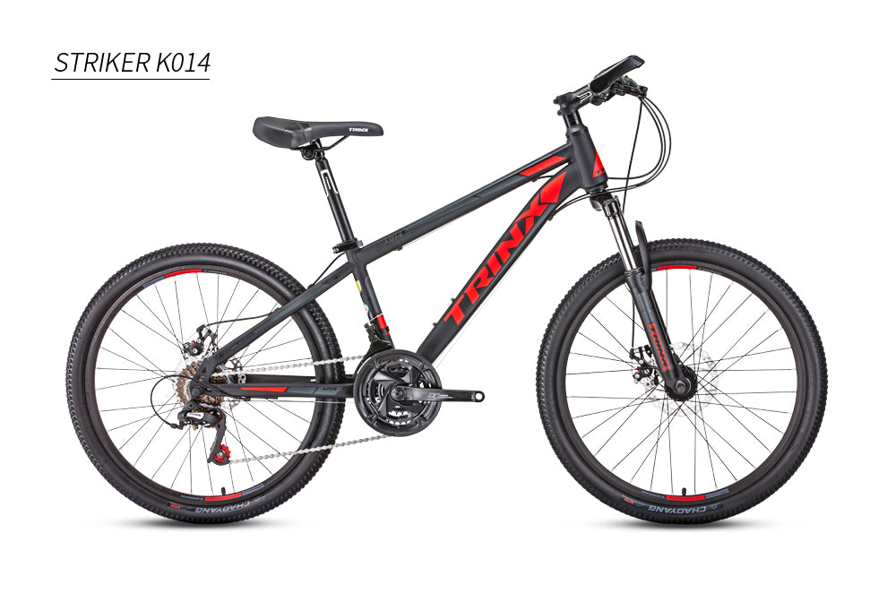Trinx Mountain Bike Striker K014 24” Black with Red Contrass