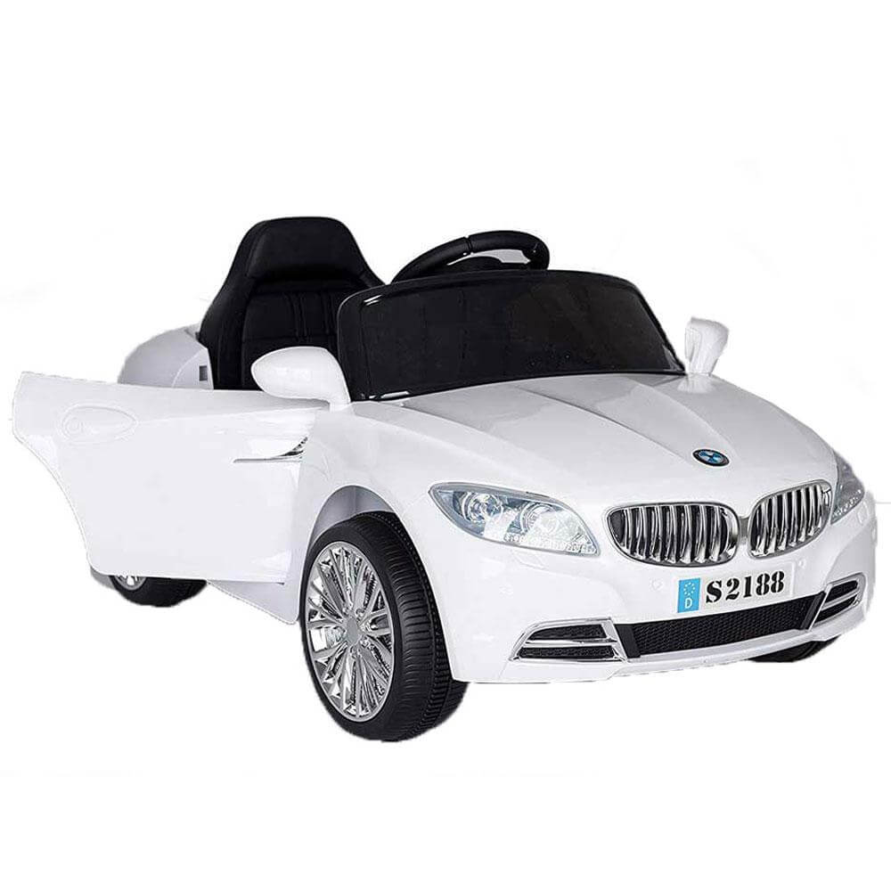 White Electric Ride on Car BMW STYLE Battery Powered 12V