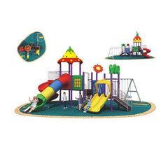 Tower top Backyard Playset with swings & Slides