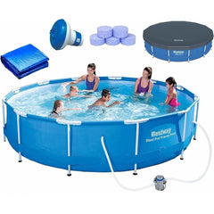Bestway 14' x 39.5"/4.27m x 1.0m Steel Pro Frame Pool Set| Swimming Pool