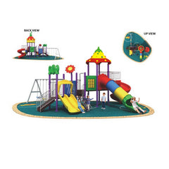 Tower top Backyard Playset with swings & Slides