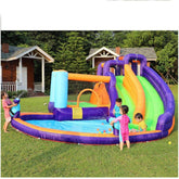 Inflatable Double slide soak and splash bouncer house