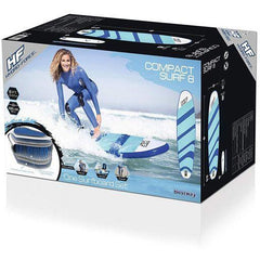 Bestway Hydro-Force 8ft Compact Inflatable Surf Board Set Box