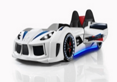 Musvenus Genesis MVN3 Premium Kids Car Bed with Leather Head Rest