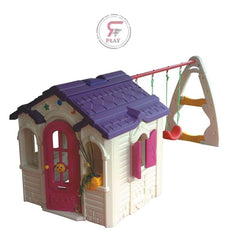 Mega Kids Farm Hut With Swing