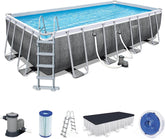 Bestway Power Steel Frame Rectangular Pool