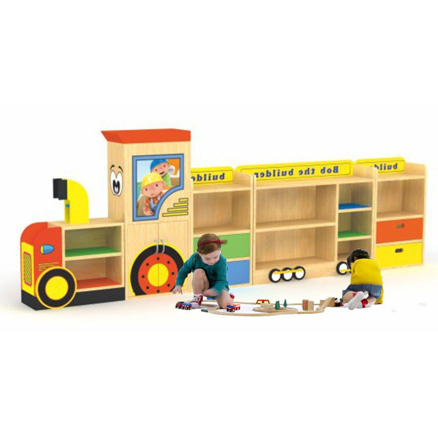 Monorail Storage and bookshelf wooden organiser