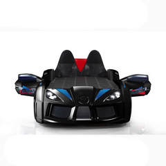 Musvenus Genesis MVN3 Premium Kids Car Bed with Leather Head Rest