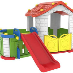 Kids playhouse with Slide & PlayPen Area