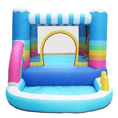 Megastar Inflatable Rainbow Bounce House with Built-In Ball Pit - - Multi Color - MEGA STAR MARKETING