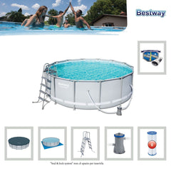 Bestway Power Steel Round Pool
