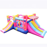 Megastar Inflatable Tutty Fruity Ice cream Bouncer Castle House with Triple slides & Jump House - MEGA STAR MARKETING