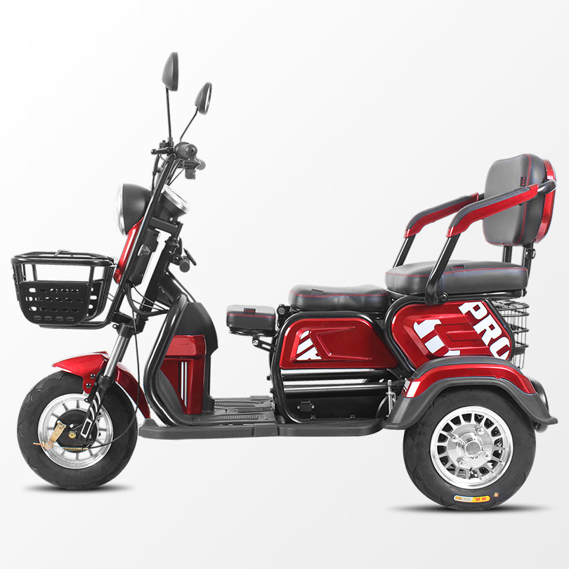 Electric Cargo Scooter Tricycle for 3 passengers