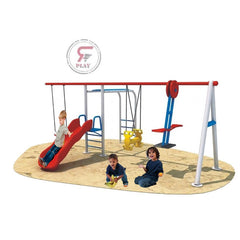Lil Monkeys Glide Swing and Slide Metal PlaySet