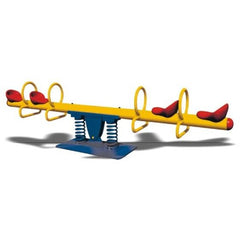 Double Springs Happy Metal 4 Seat See Saw