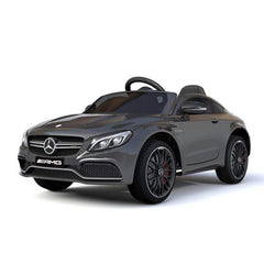 Black Licensed Electric Ride on Mercedes AMG C63 Sports car for Kids