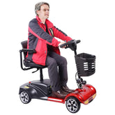 electric mobility wheelchair scooter for adults - red