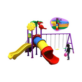 Mega Pino Wavy Slide And Swings Metal playset