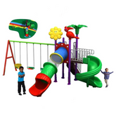 Mega Pino wavy slide and swings