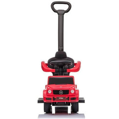 Baby Mercedes push car with parental handle in white color