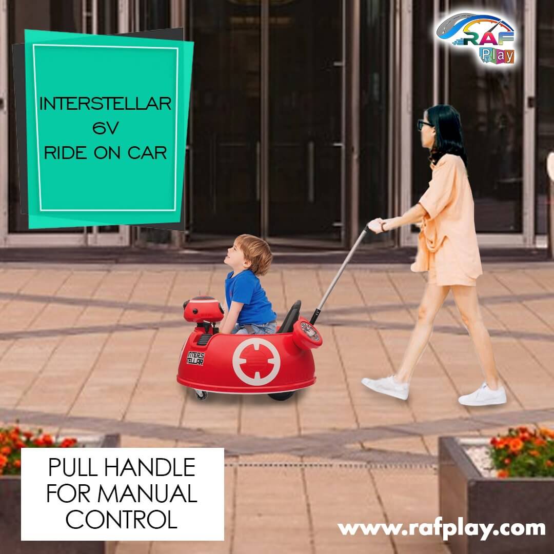 Ride-On RC Interstellar 6V Swing Car With Push Handle
