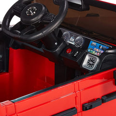 Control Red Ride On Car RAF AMG G63 with Remote Control for Kids 12V
