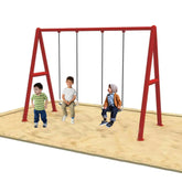 Double Kids Swing Metal Playset