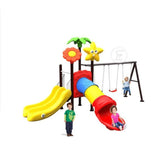 Triple swings Metal Playset For Kids