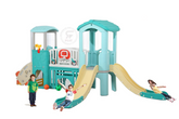 Sky Blue Multislider Rock climber Tunnel Playground