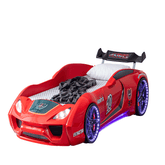 Musvenus Vento Kids Car Bed with LED Lights, RC, & Bluetooth