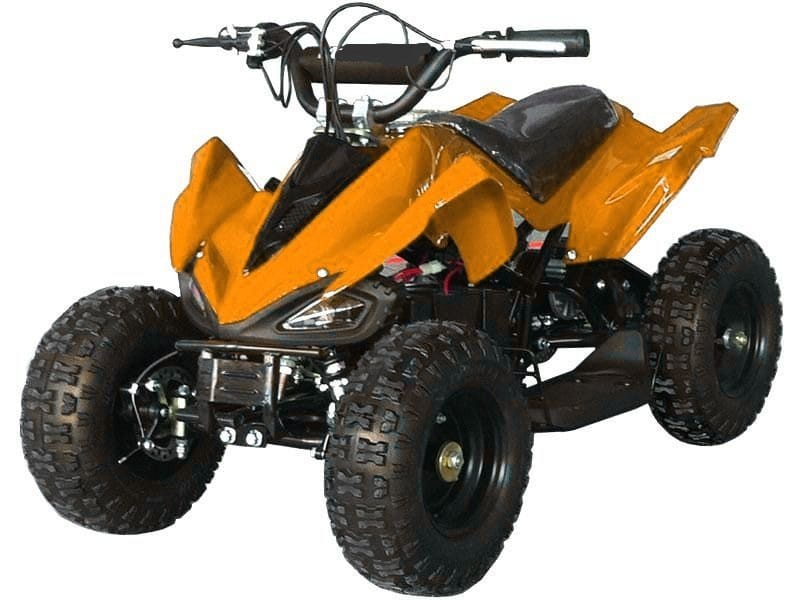 Orange Megawheels Mini ATV Quad Electric Bike- 36V with big Tyre
