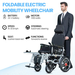 Megawheels Foldable Electric Mobility Wheelchair 24 v