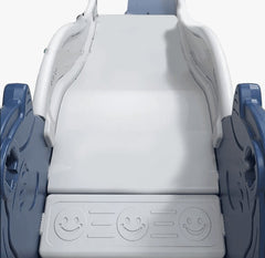 Megastar Pony Foldable slide with Ball pool & Basketball Hoop-Blue