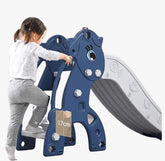 Megastar Pony Foldable slide with Ball pool & Basketball Hoop-Blue