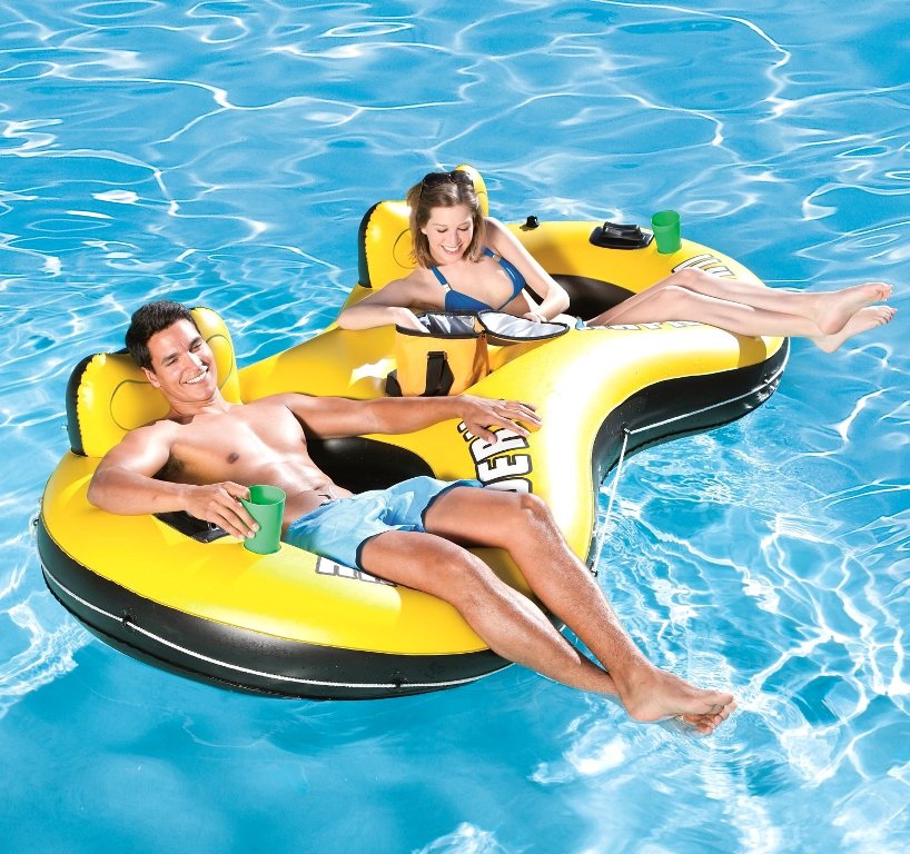 Bestway Rapid Rider X2 Float Island 99"x52"/2.51mx1.32m