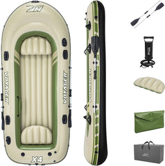 Hydro-Force Voyager Raft Set For 4 Persons 11'6" x 57"-Green