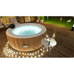 INTEX PureSPA Sahara Tan jacuzzi 4 personal wheel D196 x 71 cm